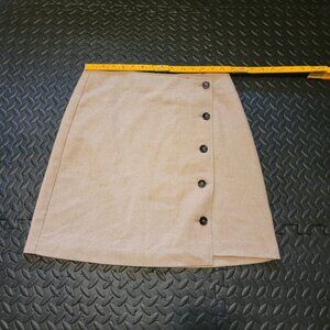 Banana Republic, Camel Mini Skirt, Size 6, Used, Wool blend, Soft